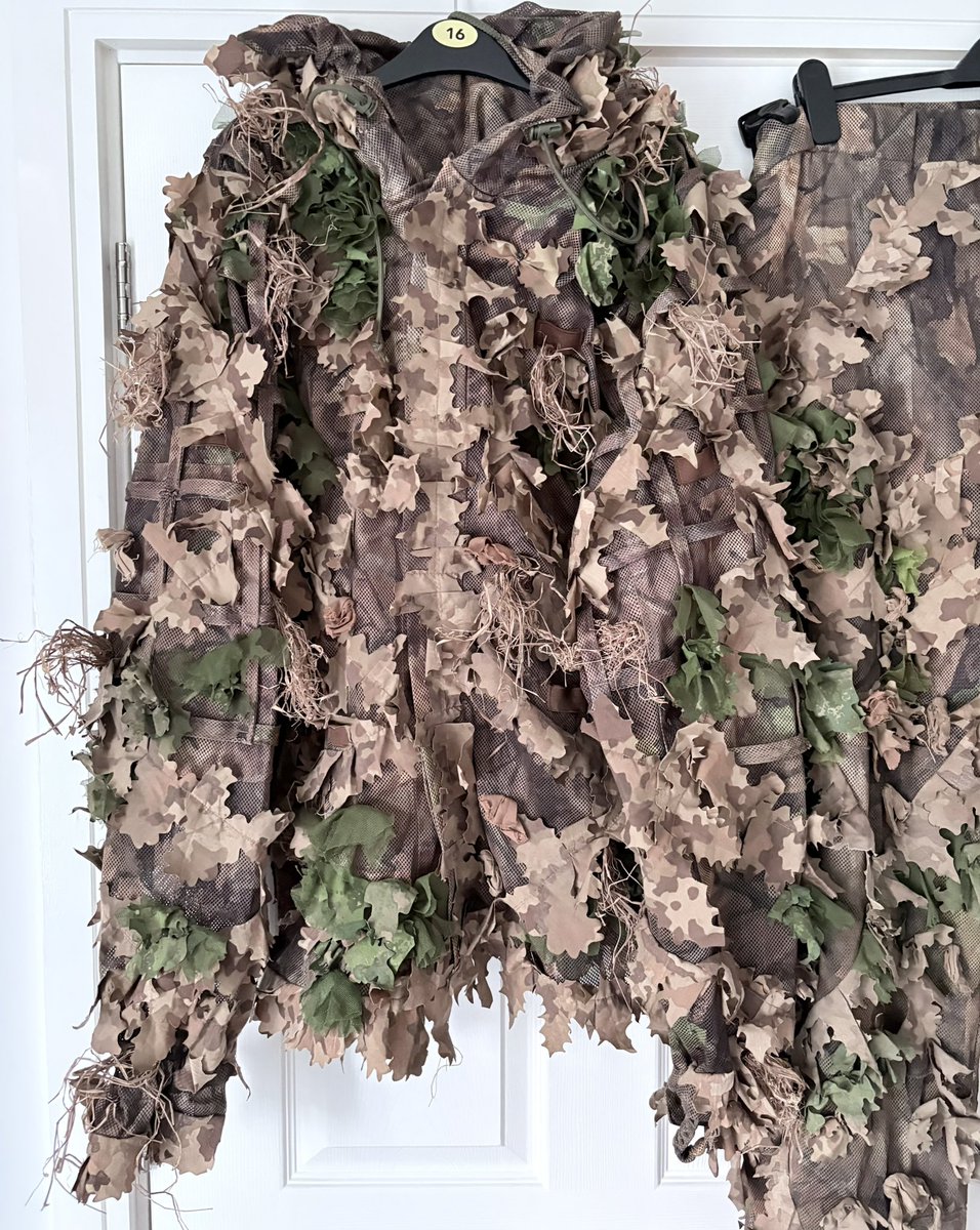 Sean_C_B_E's tweet photo. My wife who has been playing Airsoft for 14 years has bought herself a @kickingmustang KMCS Ghillie Suit to go with her DMR &amp; Sniper. She has bought some crafting materials and is going to add some more green https://t.co/fYWbM28FvB