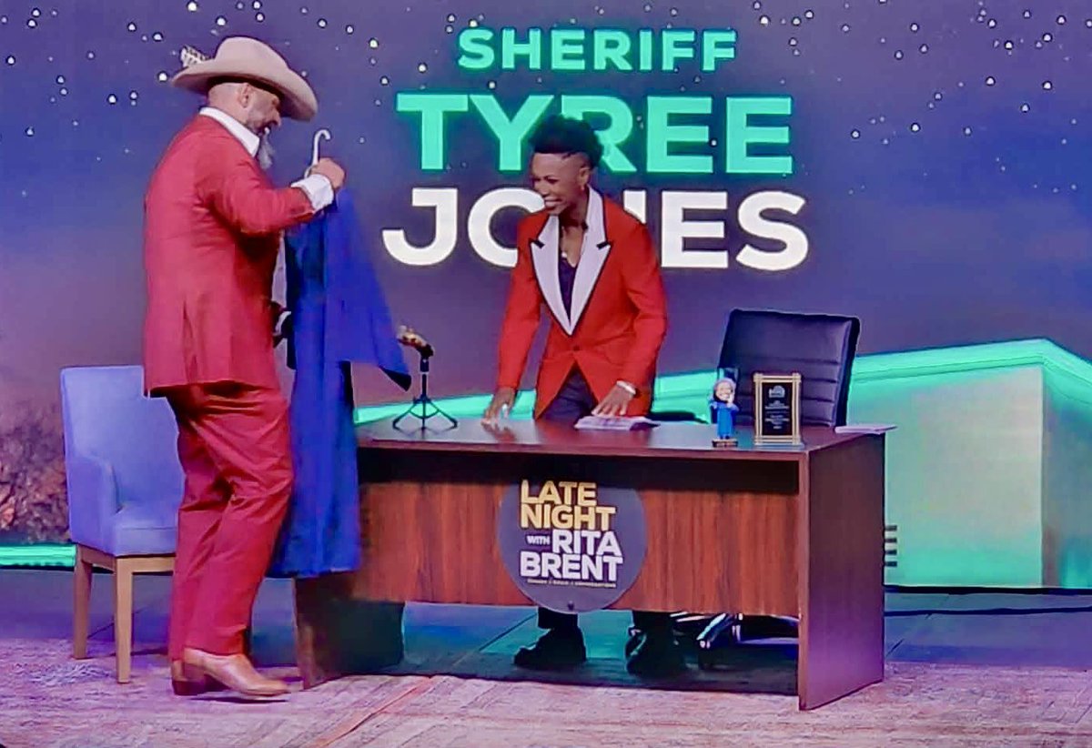 TyreeSheriff's tweet photo. Long and transparent post below ⬇️

My recent experience as a guest on The Late Night Show with Rita Brent was truly remarkable. The production team behind the show demonstrated an exceptional level of professionalism, coordination, and creativity. The logistics were seamless, and witnessing the talented individuals working behind the scenes—each contributing their expertise with precision and pride—was phenomenal. Their dedication is a testament to the strength of local talent in our community.

Being on the show brought about genuine laughter, transparency, and meaningful one‑on‑one engagement with Ms. Brent. Sharing that moment with her, in front of an energetic and supportive audience, was both entertaining and refreshing. The Capri Theater in historic Fondren served as the perfect venue—warm, accommodating, and rich with cultural significance.

I have long admired and respected Rita Brent—her work, her voice, and her extraordinary talent. She is the epitome of homegrown Mississippi excellence. I shared with her personally how proud I am of her journey and her continued success. It is vital that we uplift and stand behind individuals like Rita, whose creativity and dedication shine so brightly.

This experience reaffirmed the importance of celebrating our own, investing in local talent, and supporting the creative voices that help shape the identity of Hinds County and beyond.