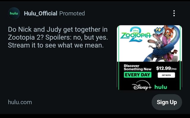 pookiemaster101's tweet photo. Hulu spreading wildehopps propaganda lmaoo https://t.co/oRmaKTvJKU