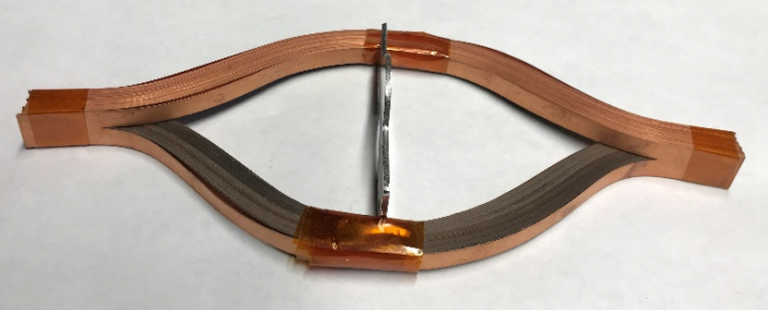 FermilabEd's tweet photo. High-temperature superconductors (HTS) are materials with zero electrical resistance at temperatures above 77 K, they are cooled with liquid nitrogen. Fermilab developed and tested cutting-edge HTS coils to create strong magnetic fields in our accelerators for future experiments. https://t.co/ubSUavJZMn