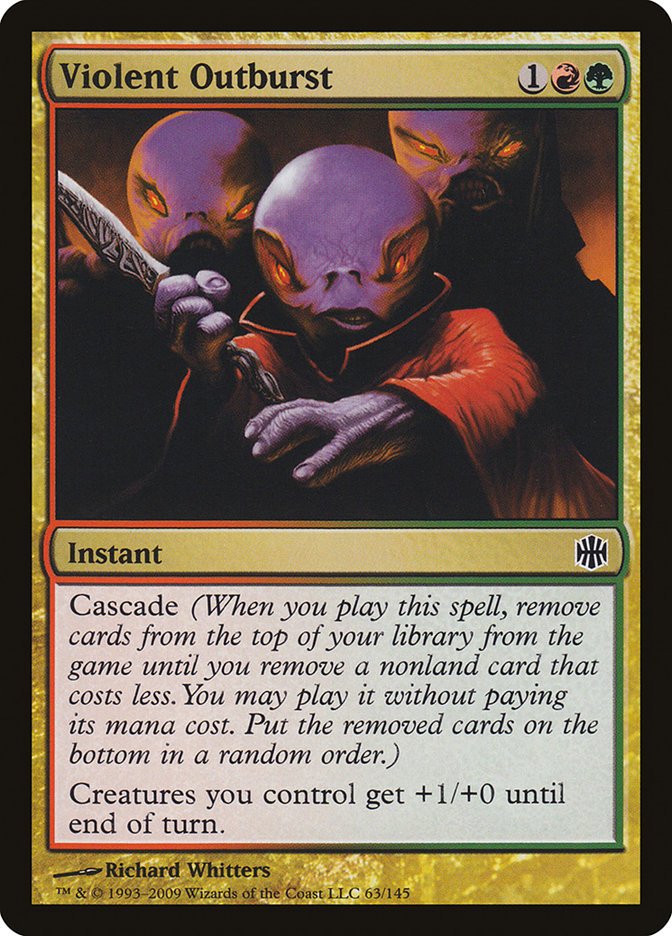 ChannelFireball's tweet photo. BIG announcement from Wizards of the Coast: Umezawa's Jitte and Violent Outburst are unbanned in Modern! What do you think? Are these old-timers good enough in a Modern Horizons world? https://t.co/i41Gb4fpiv