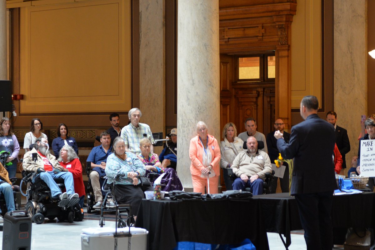 SenFadyQaddoura's tweet photo. I had the immense honor of speaking with Hoosiers living with ALS, their families, caregivers, and advocates during ALS Awareness Month @alsassociation about the real impact this disease has on people’s lives and why public policy matters so deeply in that fight. https://t.co/dIfIAtTwXw