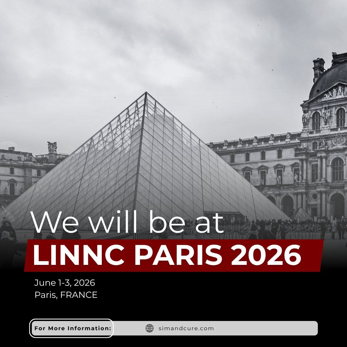 SimAndCure's tweet photo. Paris is calling. LINNC Paris 2026 is almost here.

From June 1 to 3, Sim&amp;Cure will be part of this key moment,
joining experts to share how our solutions support physicians in clinical practice and treatment planning.

Attending? Let’s connect 
https://t.co/owGZZJVPQ6
#LINNC2026 https://t.co/Y0MIBHdn02