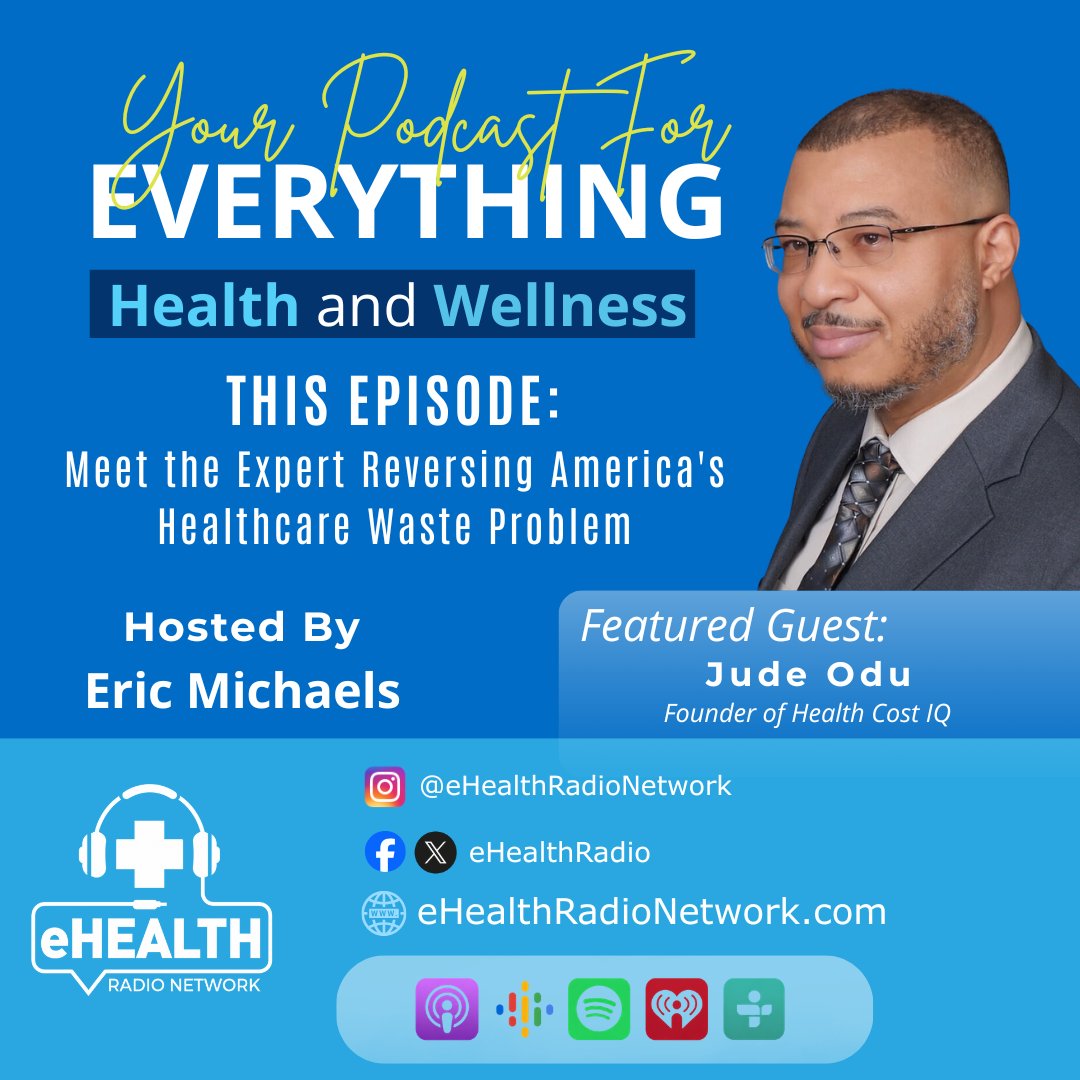 eHealthRadio's tweet photo. "Meet the Expert Reversing America's Healthcare Waste Problem"

🎧LISTEN HERE🎧: https://t.co/RlASuTuitT

#healthcare #healthcost #healthcarewaste #healthpodcast https://t.co/avsQ0bRkAZ