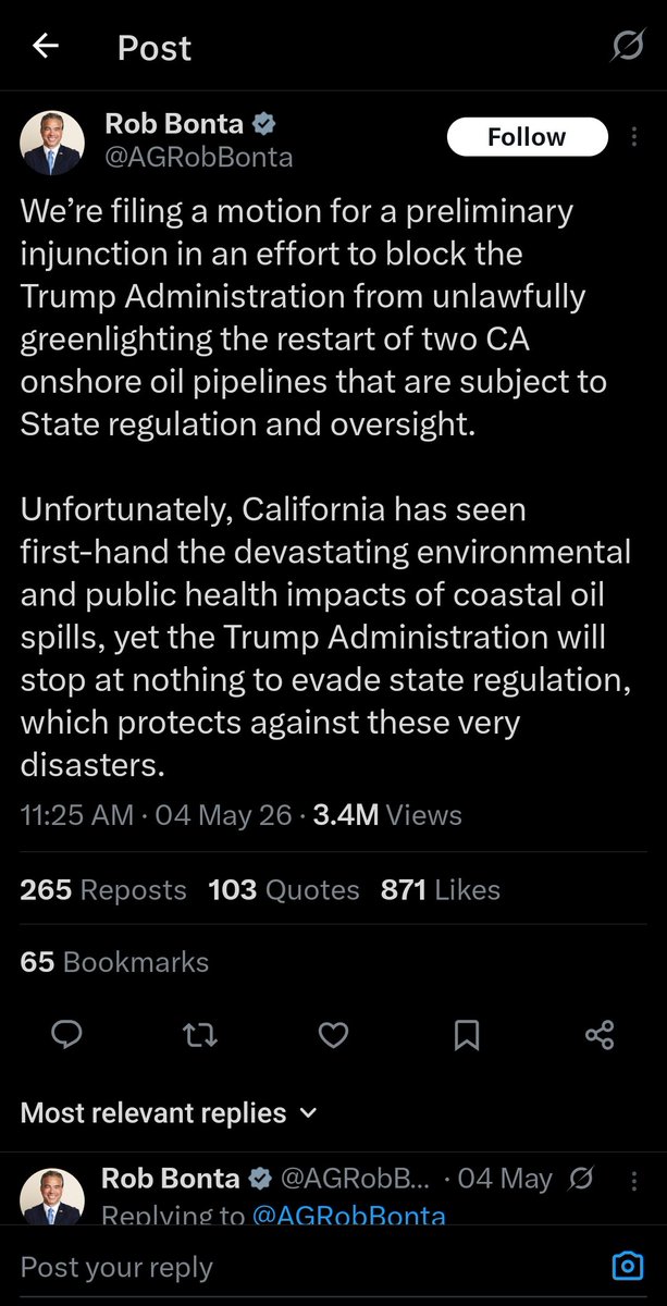 M36804955's tweet photo. @CAgovernor But NIMBY is ok when the state of California does it?

"We will use crude, but you cant produce it in our backyard"

They are following your example standing up to tyrannical overreach. https://t.co/pzJjBlTt6i