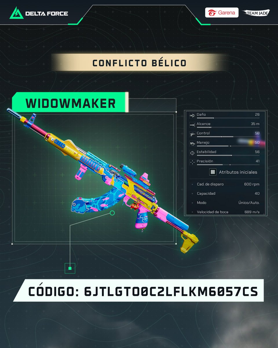 deltaforce_lat's tweet photo. Elección del Experto 💥

La AKM de VAL・SAYKO 火 llega con VALHALLA FAM para:
⚔️ Operación: Extracción: 6JTLGI80C2LFLKM6057CS
🎯 Conflicto Bélico: 6JTLGTO0C2LFLKM6057CS

No olvides de seguir a  @saykocoronel33 en TikTok.

#GarenaDeltaForce #DeltaForceLATAM #ElecciónDelExperto https://t.co/U9VW75zuVF