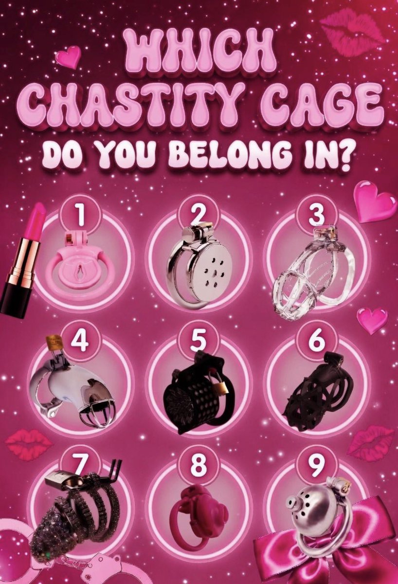 Marie557velly's tweet photo. If I held the key, which one would you want to be wearing? 🔐👇🏼😈 https://t.co/fuLGAuSPIV