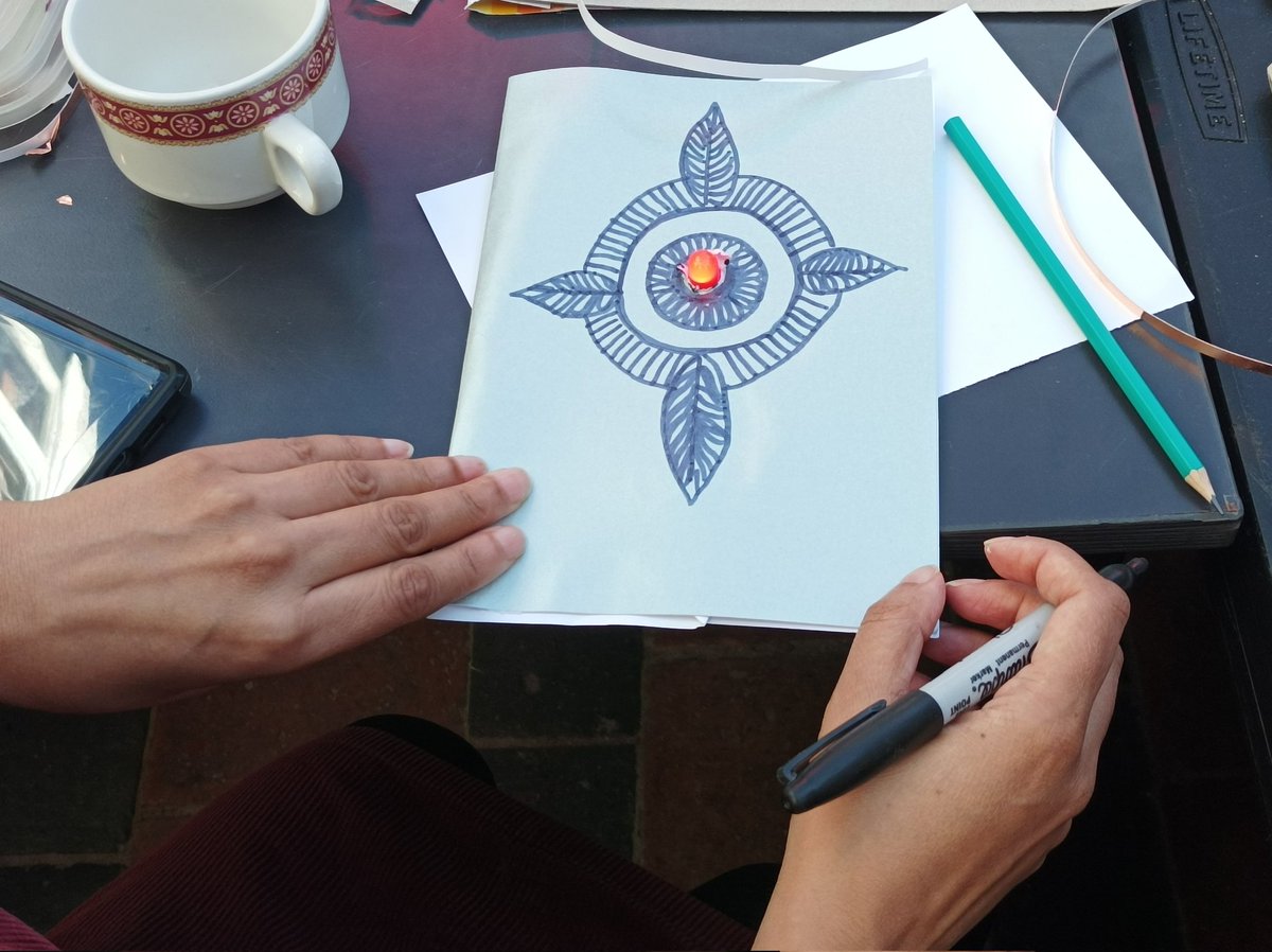 FoleshillCreate's tweet photo. Coming up tomorrow 
Learn how to create your own light up greeting card using simple circuitry and electronic components!  We start at 10.30 at 126 Broad Street 🙂 https://t.co/ZykQwxwMjh