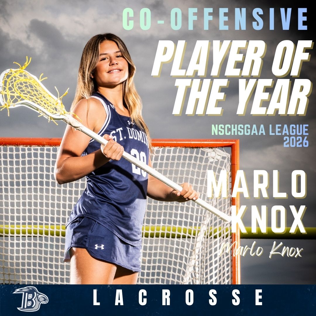 StDomsHS's tweet photo. Congratulations to senior Marlo Knox on being named the NSCHSGAA League Co-Offensive Player of the Year. https://t.co/NFMbf8KbzH