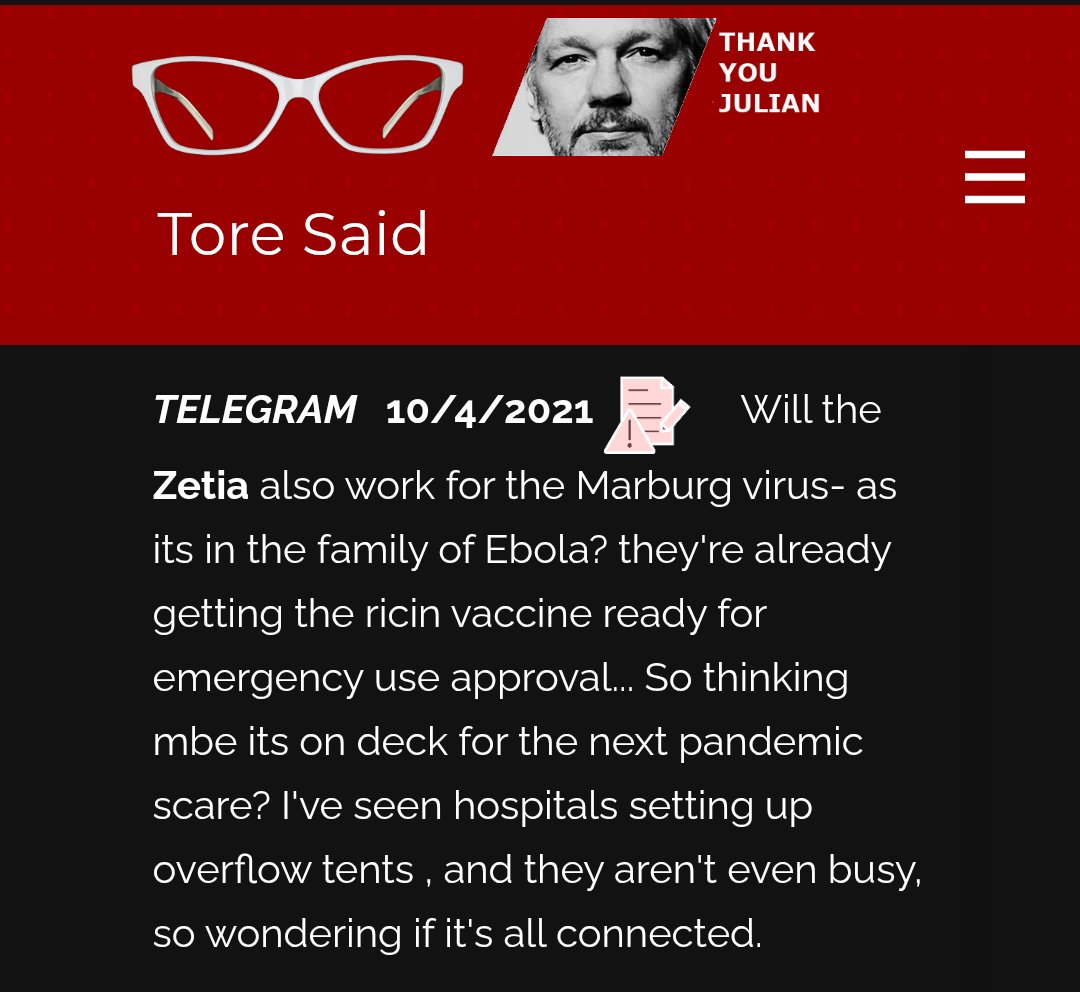 FLgal726's tweet photo. @idontexistTore #DiseaseX #Ebola #Marburg
#Zetia #Ezetimibe
"Will the Zetia also work for the Marburg virus- as its in the family of Ebola?"
H/T: Leisa
ToreSays💅🏼 @idontexistTore
https://t.co/2X9GouldFQ https://t.co/5h1p12M92P