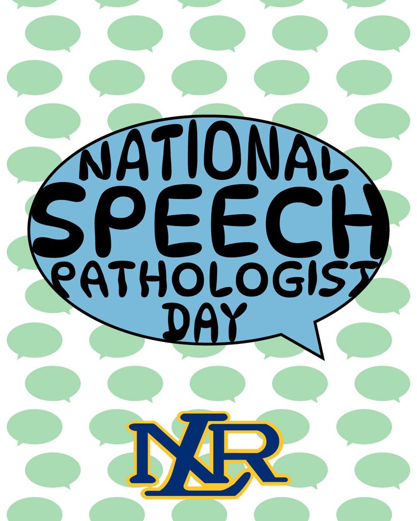 NLRSD's tweet photo. Today is National Speech Pathologist Day!

Join us in the comments by giving a shout-out to the SLP at your school! 👇 https://t.co/VELOVVyELH