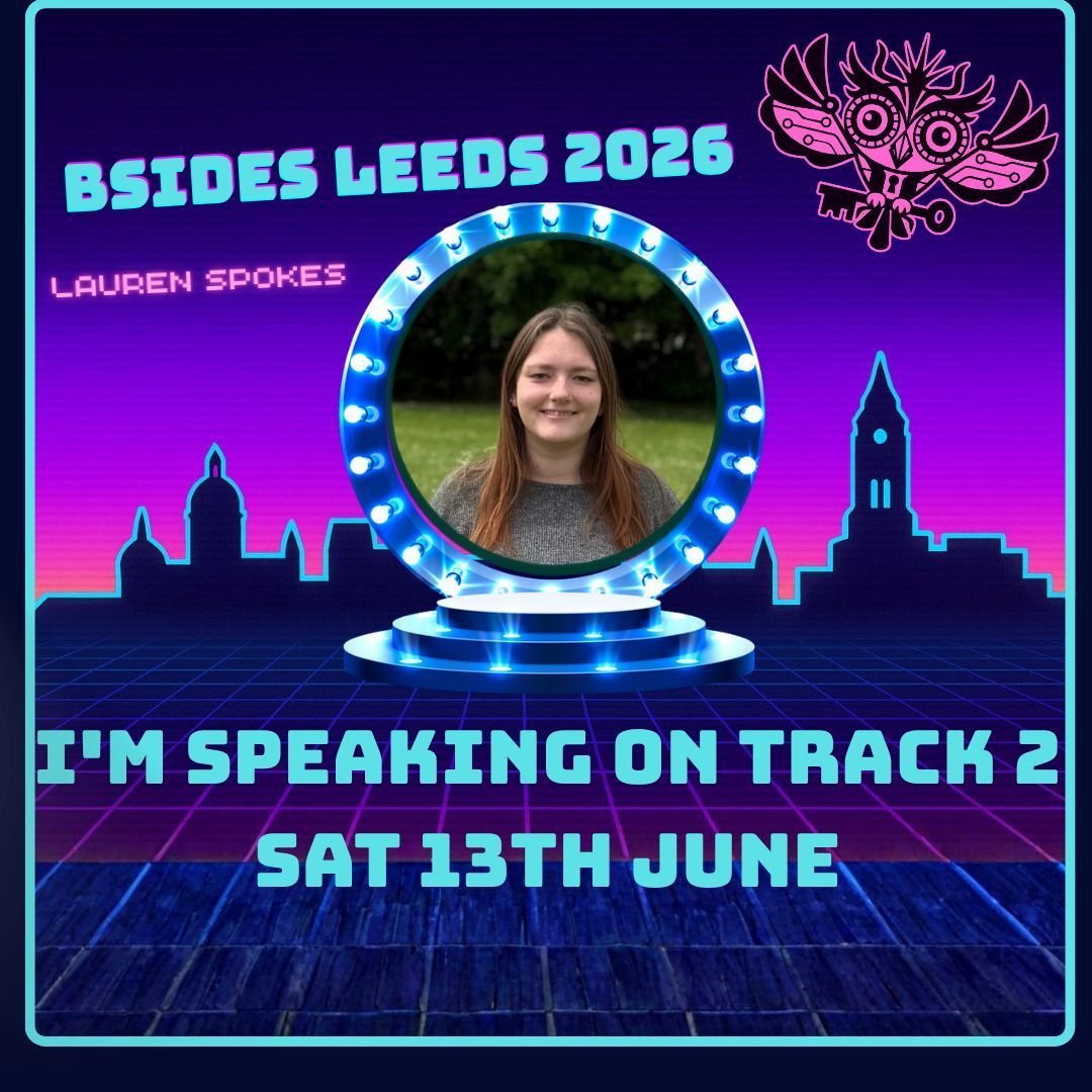 BSidesLeeds's tweet photo. 🕹️ SPEAKER ANNOUNCEMENT 🎮️ 

We're excited to have @LaurenSpokes4 presenting her talk 'The Forensic War on Privacy Advances: Mobile Phones'.

Catch Lauren's talk on Track 2, and keep an eye on our website and socials for the full schedule release!

#BSidesLeeds https://t.co/WTP0UMTsFt