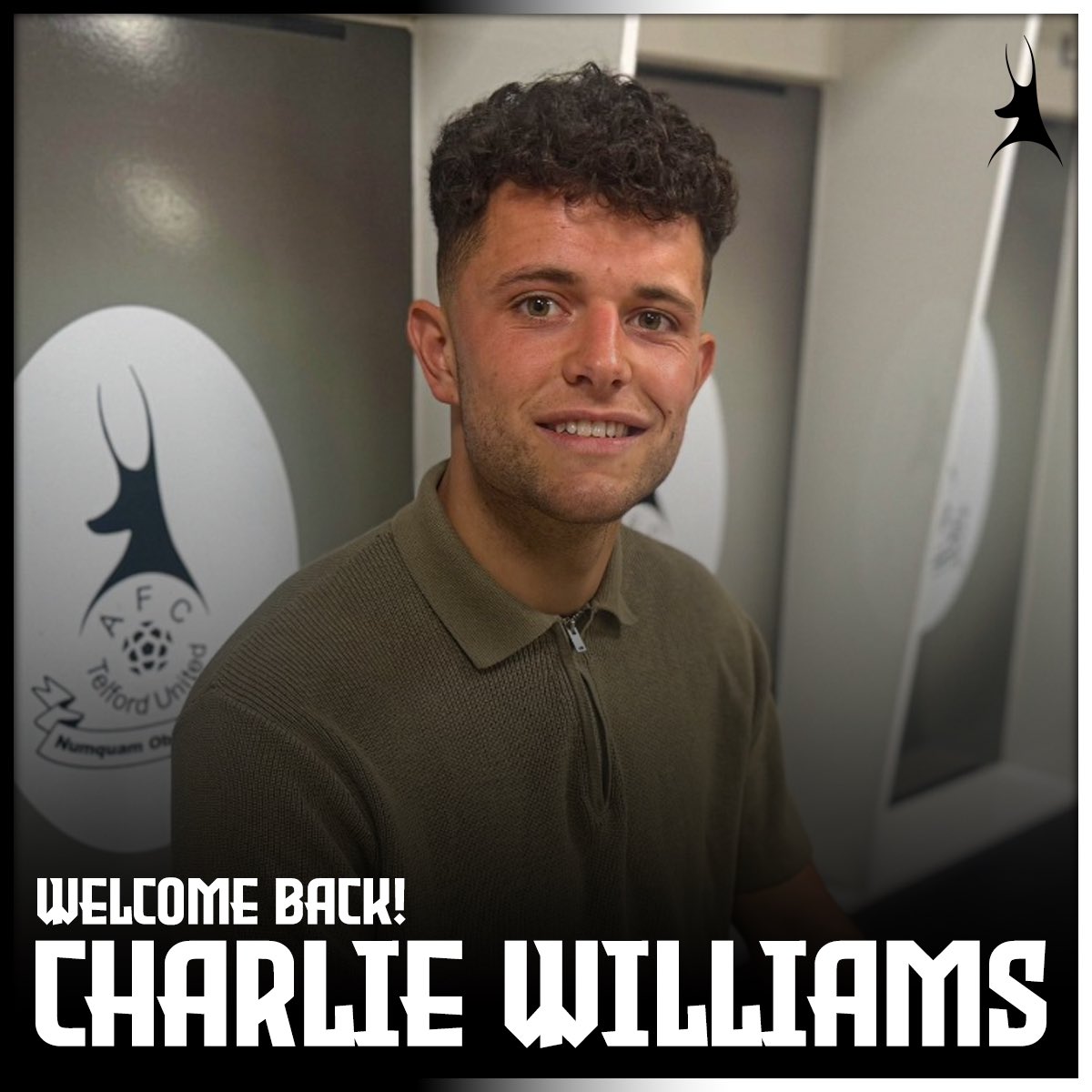 telfordutd's tweet photo. We're delighted to announce that we've agreed terms for Charlie Williams to return to the Bucks for the 26/27 Season.

Welcome back to the Bucks! 🦌

#WeAreTelford https://t.co/xzuPgodhJJ