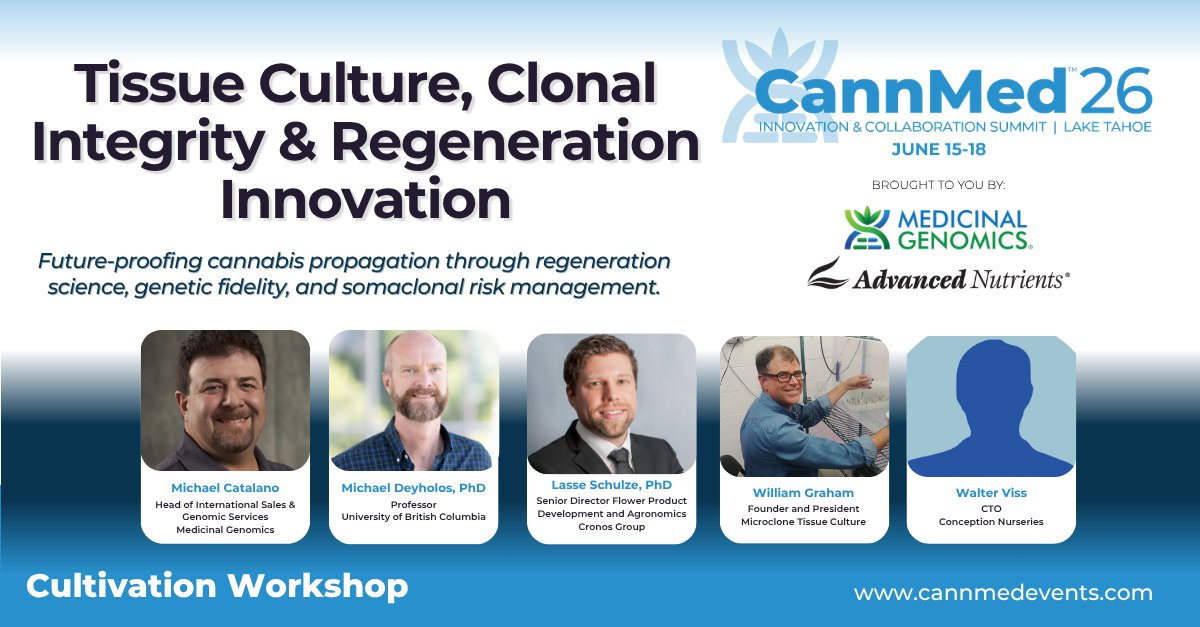 CannMedEvents's tweet photo. Future-proofing cannabis propagation through regeneration science, genetic fidelity, and somaclonal risk management.

Check Out the Full Workshop: https://t.co/V7nuSWLd1Q https://t.co/zLzFx3IJj9