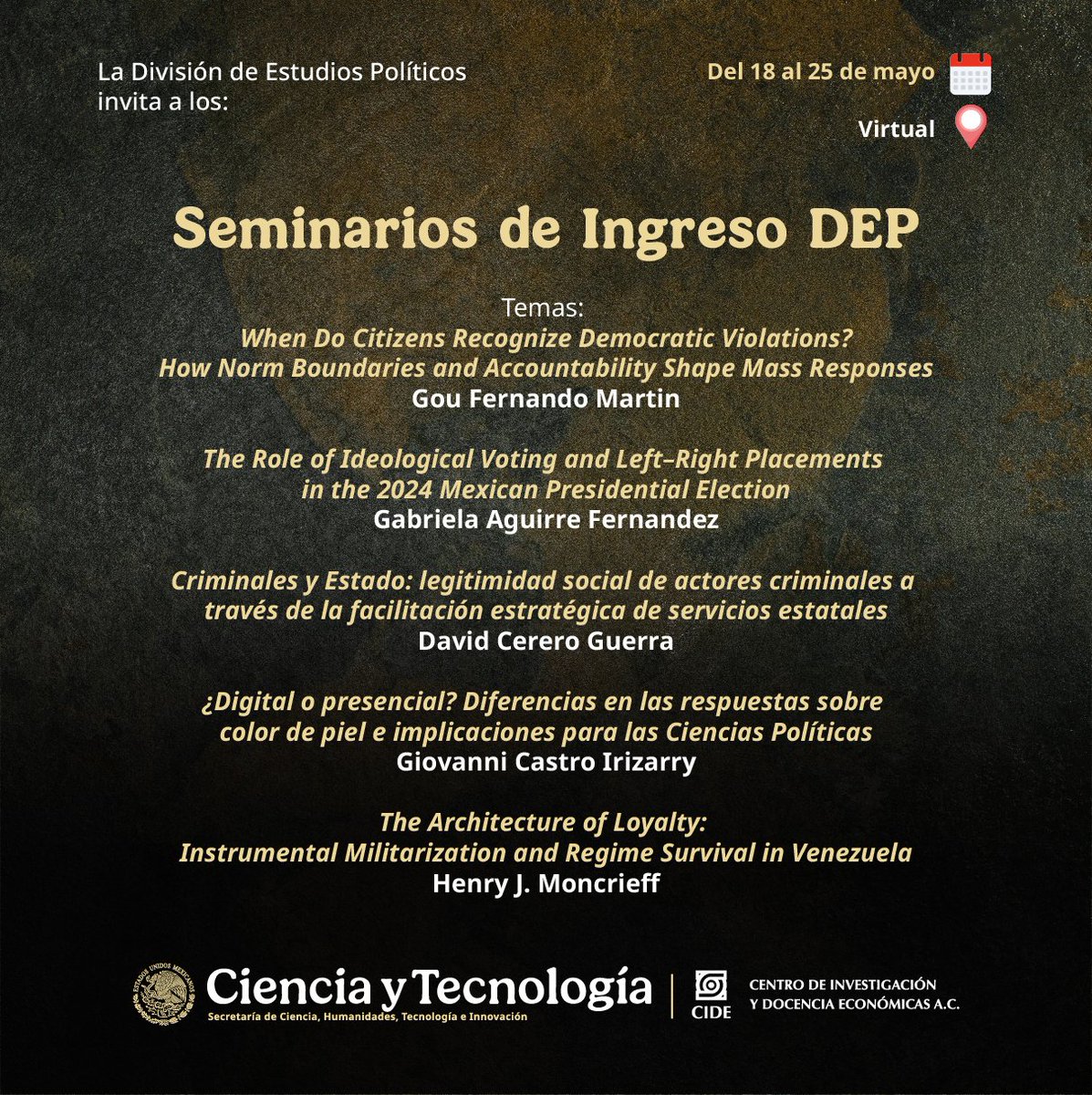 CienciaPolítica CIDE tweet media