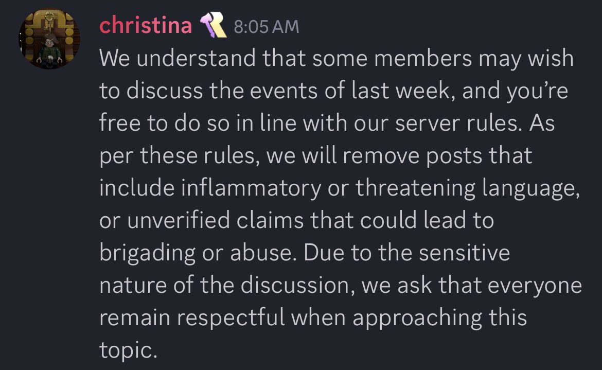 Karminium_'s tweet photo. Do absolutely nothing, silence the community hard, then diminish the situation heavily so people can forget about the past week.

Safe to say justice wasn’t served, and they’ll receive hell when they pull up to TwitchCon.

#FireJ0toro #FreeSOT https://t.co/xthTEOwGJz