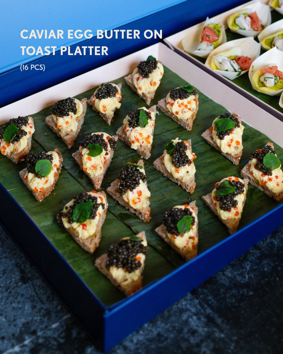FjordFishMarket's tweet photo. The kind of toast that makes you stop mid-bite. 

Egg, sour cream, butter, 9 grain bread, olive oil, smoked trout roe, salmon roe, and osetra caviar.

Planning something this weekend? Catering orders are open for Memorial Day.

https://t.co/VQ6X55F1So https://t.co/l2DgZUO0F8