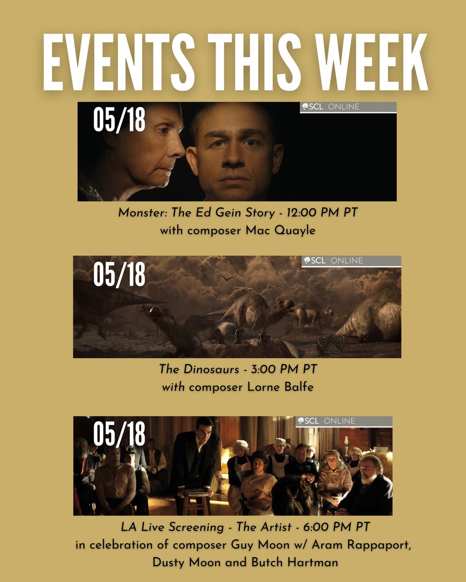 The_SCL's tweet photo. Join us for an exciting line up of online and in-person events this week! 

Hope to see you there 🎶 ✨

#thescl #composers #lyricists https://t.co/py04YcfvPh