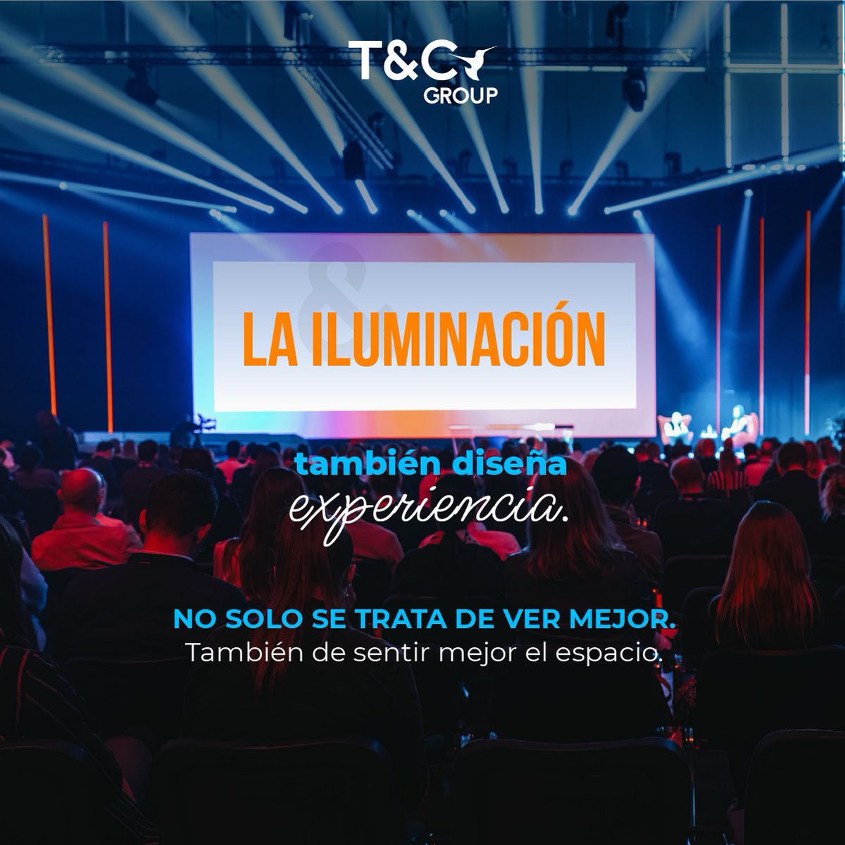 TyC_Group's tweet photo. La iluminación no solo acompaña un evento. También define cómo se siente.
En T&amp;C Group entendemos que la luz puede guiar, destacar y transformar la experiencia de principio a fin.
Porque hay detalles que no solo se ven: se sienten. Descúbrelos en https://t.co/oEFGCJNN1N https://t.co/7gXZLXQh1y