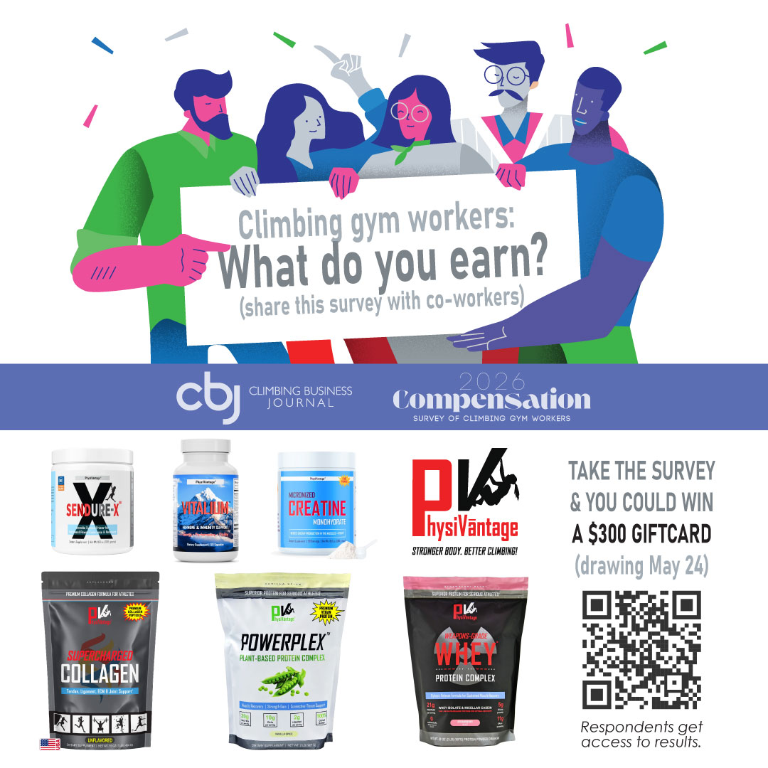 ClimbingJournal's tweet photo. Complete the 2026 Compensation Survey survey by the end of this week and be entered to win a $300 gift card from PhysiVantage.

Drawing takes place May 24.

Survey Link 👇
https://t.co/QpLFcclZxe https://t.co/eDy7AFhdRu