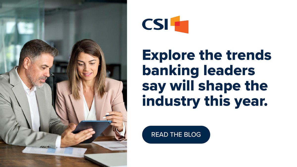 CSIsolutions's tweet photo. Community banks and credit unions face rising expectations, AI, cybersecurity, and regulations while pursuing growth. Discover their top challenges and opportunities in CSI's 2026 Banking Priorities report: https://t.co/czvuciAHDi https://t.co/4FMngy5iF5