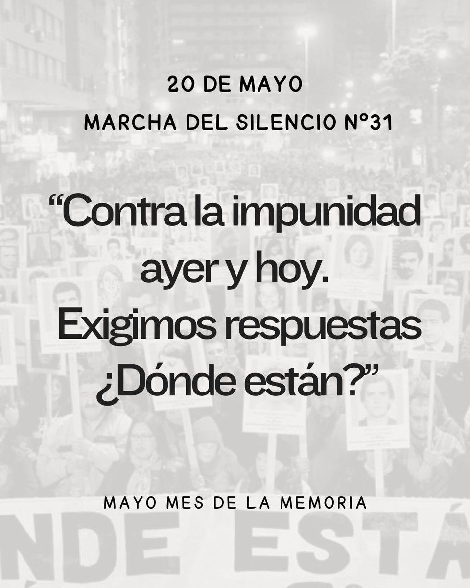LaVertienteFA's tweet photo. A 50 años de los crímenes de mayo de 1976, reafirmamos nuestro compromiso con la verdad, la memoria, la justicia y la reparación. https://t.co/aY6pimBMlg