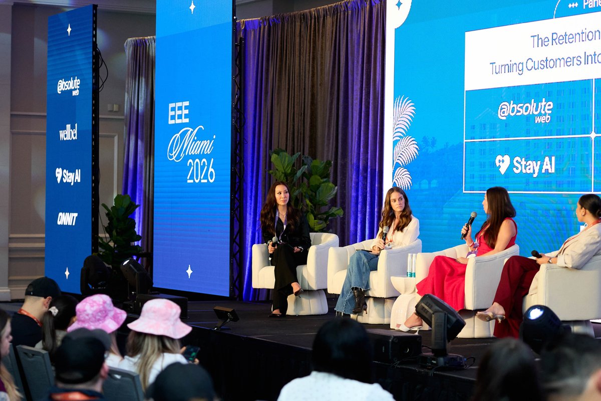 eeemiami's tweet photo. We were proud to have @getstayai as a partner for EEE Miami 2026.

Gina Perrelli, Founder &amp; CEO, joined our panel to discuss how DTC brands can move beyond basic recurring orders to build sustainable, long-term growth.

Watch the full panel on our site. 📈 https://t.co/VHaT7whAvq
