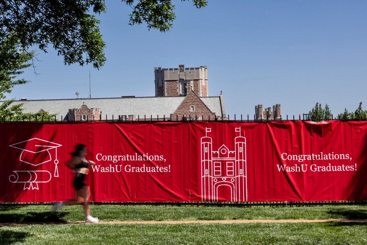 WashU's tweet photo. From set-up to send-off, Commencement takes a campus-wide effort. We appreciate every faculty member, staffer, and volunteer who helped make the celebration for #WashU26 special! β€οΈππ https://t.co/zd5GZbv0QK