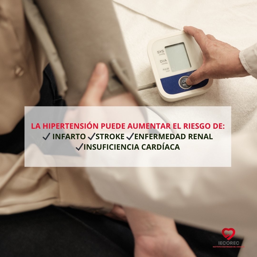 IECOR_ECU's tweet photo. Hoy conmemoramos el Día Mundial de la Hipertensión Arterial ❤️🩺

La presión alta muchas veces no presenta síntomas, pero detectarla a tiempo puede salvar vidas.

Cuidar tu presión es cuidar tu corazón. https://t.co/k34sHV0rw4