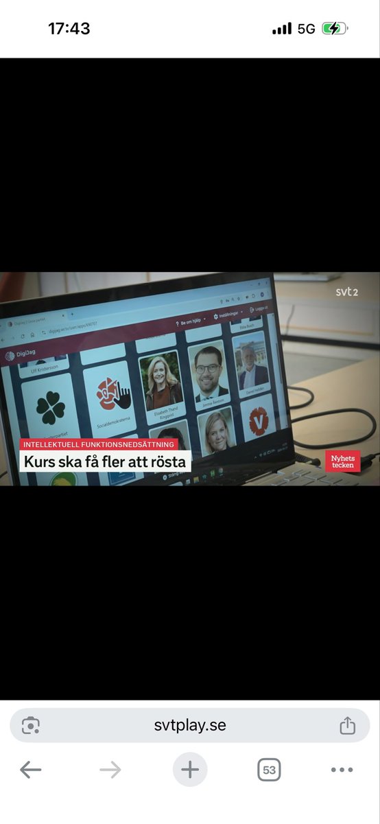 Robbegullet's tweet photo. @svtnyheter valskola för hörselskadade råkade visa hur man skall rösta. … lägg ner public service. https://t.co/3pspQoLv4e
