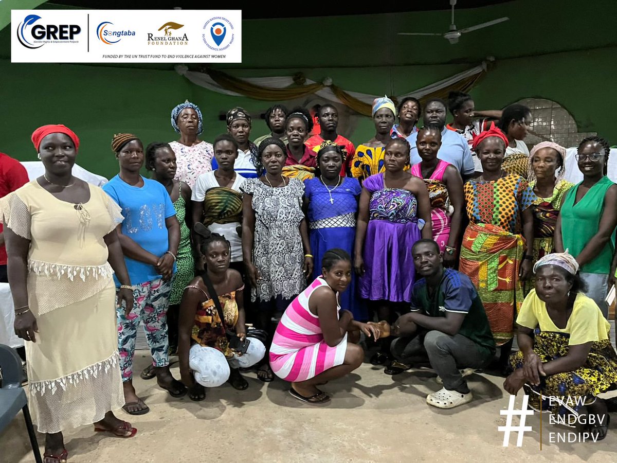Renel_GF's tweet photo. Students in Ekumfi used drama, music, and storytelling to raise awareness on IPV and witchcraft accusations during a community engagement programme organized with support from the UN Trust Fund and Songtaba NGO.

✅ No to Violence
✅ Yes to Peace &amp; Inclusion
#EndViolence https://t.co/xDFaYyjr8F