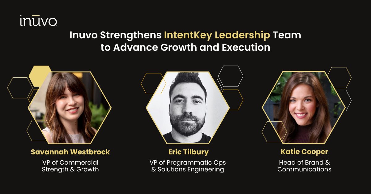Inuvo's tweet photo. Inuvo continues strengthening the leadership team behind IntentKey with the addition of Savannah Westbrock and expanded leadership roles for Eric Tilbury and Katie Cooper as we accelerate growth and execution across the platform.

Read more:

https://t.co/zBSsKsbwr4 https://t.co/KGLZrNly1t