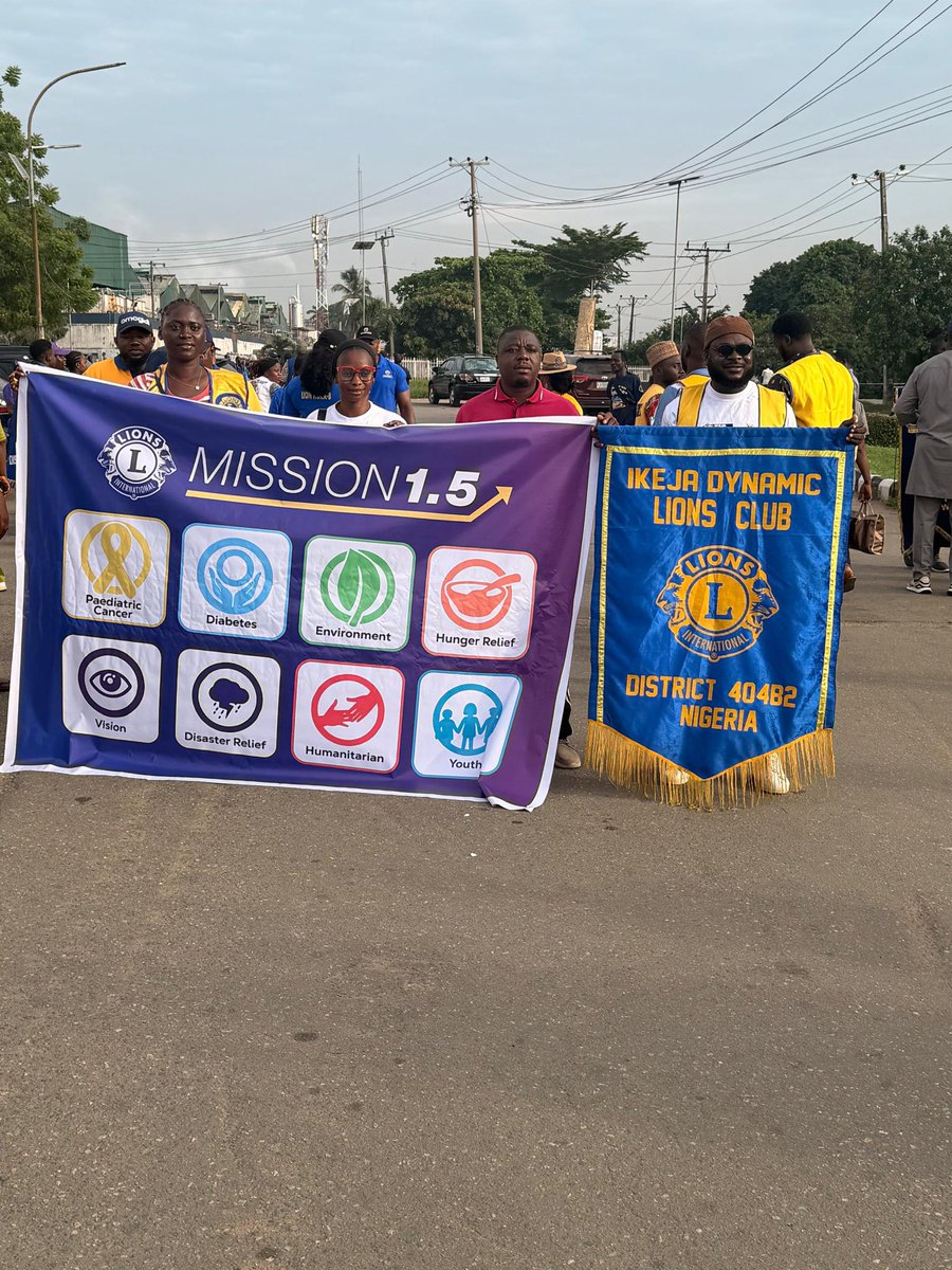 ikejadynamic's tweet photo. 🔥 Last Saturday, Ikeja Dynamic Lions Club brought pure ENERGY to the streets! 💪

Stepping strong, hearts united, and voices loud for Mission 1.5 Awareness

Ikeja Dynamic Lions, Always Leading, Always Impacting!

#Mission15 #IkejaDynamicLions #AwarenessWalk #LionsInAction https://t.co/KBcn56uTlP