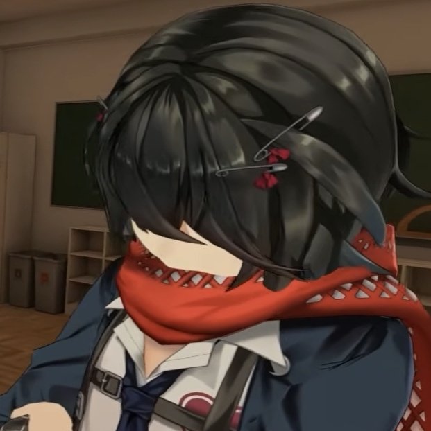 mashiroiscute's tweet photo. Mashiro chewing on his muffler again https://t.co/DSpexfuuh8