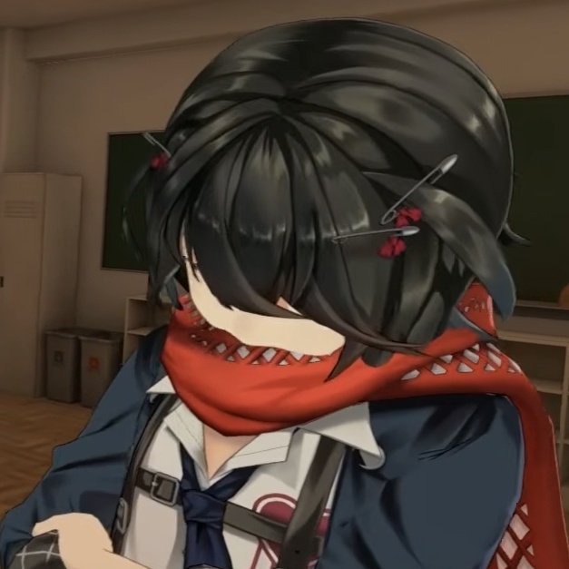 mashiroiscute's tweet photo. Mashiro chewing on his muffler again https://t.co/DSpexfuuh8