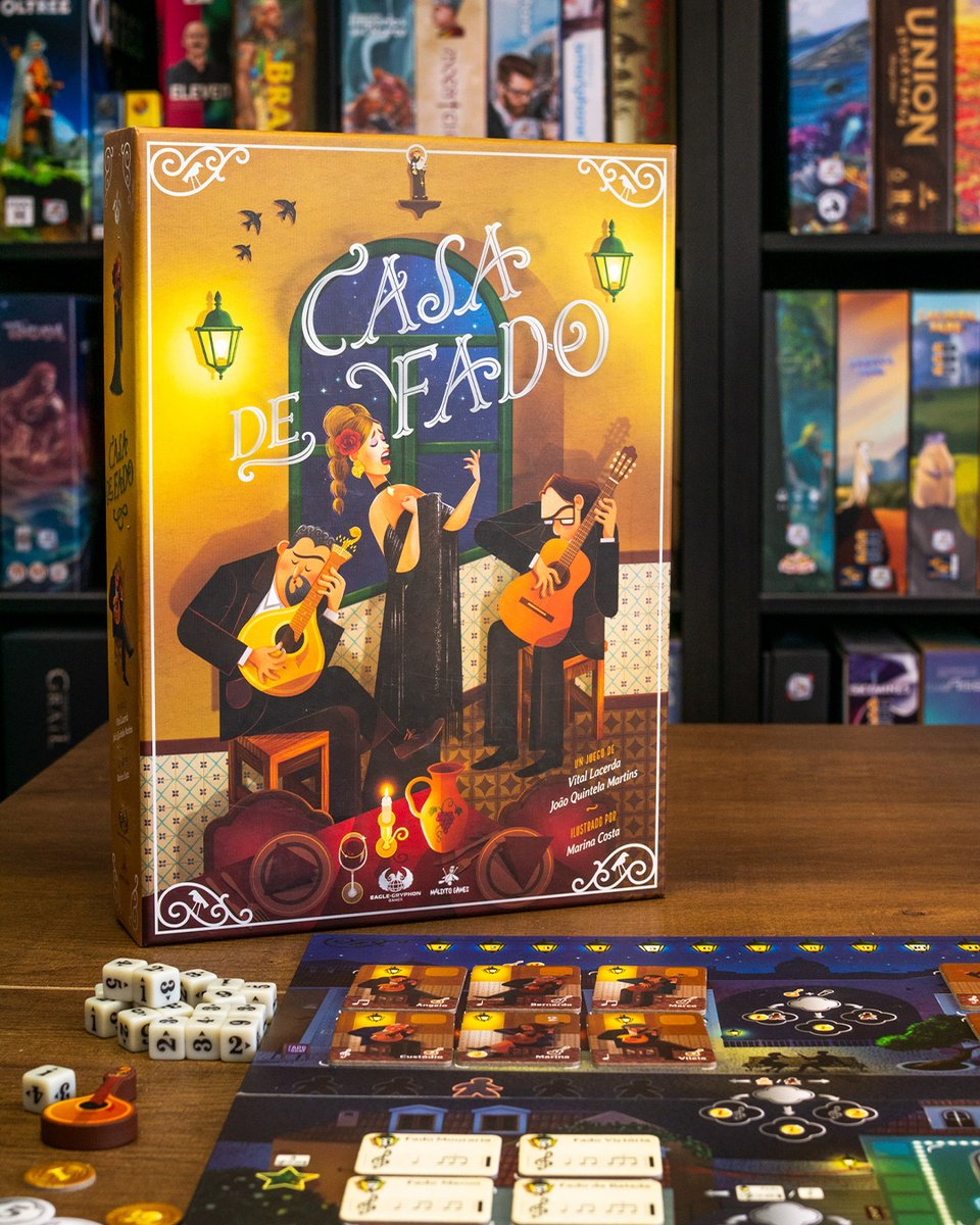 MalditoGamesES's tweet photo. #Novedad ✨ ¡Bienvenidos a Casa de Fado! 🎶🇵🇹 El juego llega a finales de esta semana 🗓️

Echad un vistazo a este juego precioso 👀💛 ¿Qué os parece? 🤔🎲 https://t.co/Wa4ARKulOo