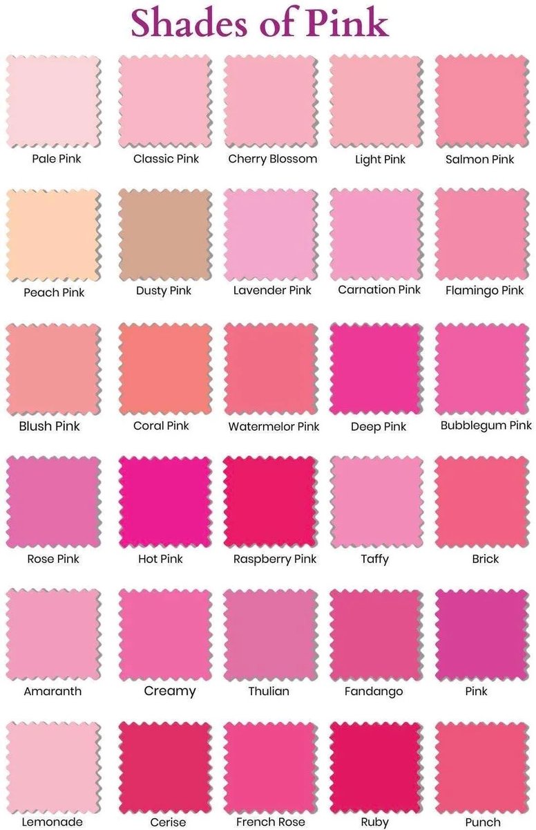 breadboodle's tweet photo. Salmon, flamingo 
Pink pink 
No pale dusty pinks 
I want pink !! https://t.co/knVbBFiLjn