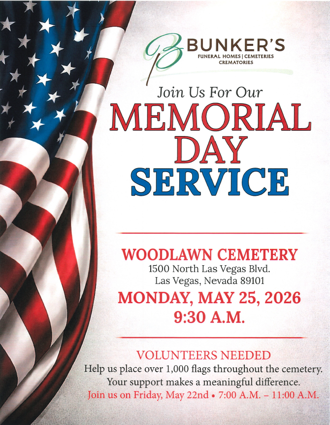 CommishMcCurdy's tweet photo. Join us this Memorial Day for a special service at Woodlawn Cemetery as we pay tribute to those who made the ultimate sacrifice.

🗓️ Monday, May 25, 2026
⏰ 9:30 A.M.
📍 Woodlawn Cemetery, Las Vegas https://t.co/PuLrDDJ81m