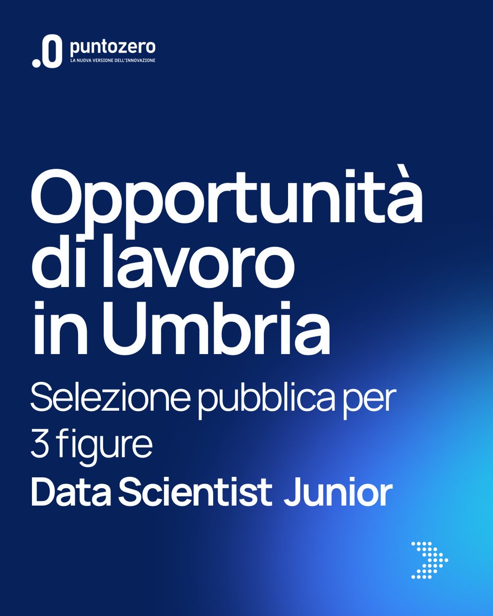 puntozeroscarl's tweet photo. Selezione pubblica per l'assunzione a tempo pieno e indeterminato di 3 posizioni nel profilo 𝗗𝗮𝘁𝗮 𝗦𝗰𝗶𝗲𝗻𝘁𝗶𝘀𝘁  𝗝𝘂𝗻𝗶𝗼𝗿. 𝗦𝗰𝗮𝗱𝗲𝗻𝘇𝗮 𝗖𝗮𝗻𝗱𝗶𝗱𝗮𝘁𝘂𝗿𝗮 ore 18:00 del 5 giugno 2026
Il bando: https://t.co/fM3cnkcvHV https://t.co/Ozw4j4MXwu