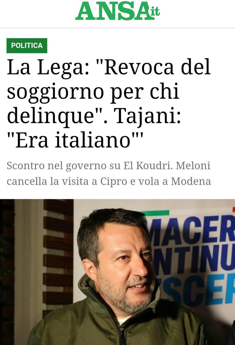 ChiodiDonatella's tweet photo. E comunque c'è una differenza enorme tra l'essere #italiano ed essere "cittadino #italiano".
E si chiama cultura.
Qualcuno lo spieghi a Tajani.

#Modena https://t.co/XiuC8I1t3k