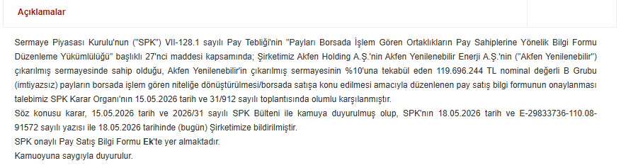 Aslanbeyx01's tweet photo. #AKFEN Pay Satış Bilgi Formunun SPK Tarafından Onaylanması

https://t.co/mYUsIMfUBd

#AKFYE https://t.co/Aw0p7fbsjE