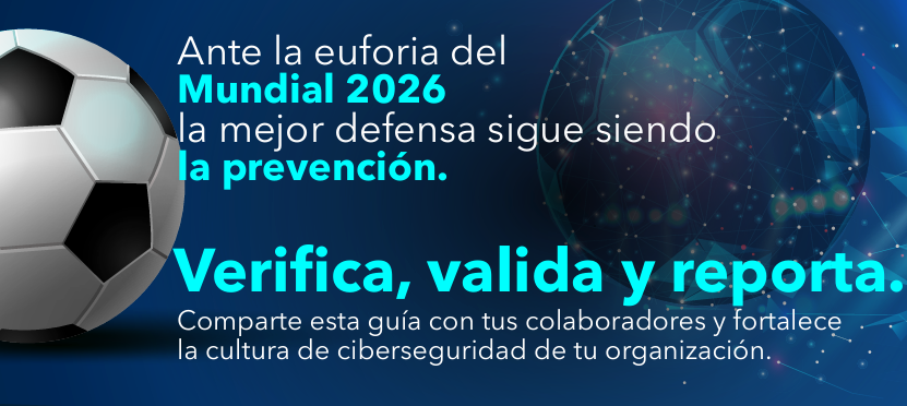 _cyberboy_'s tweet photo. Durante eventos de gran interés público, como la #CopaMundialFIFA 2026🏆🇲🇽🇺🇸🇨🇦 , los ciberdelincuentes aprovechan la emoción que generan para llevar a cabo distintos tipos de fraude.

Lee la🛡️GUÍA DE CIBERSEGURIDAD: https://t.co/wBCmve343h vía @Scitum_MX https://t.co/vACvoip4YB
