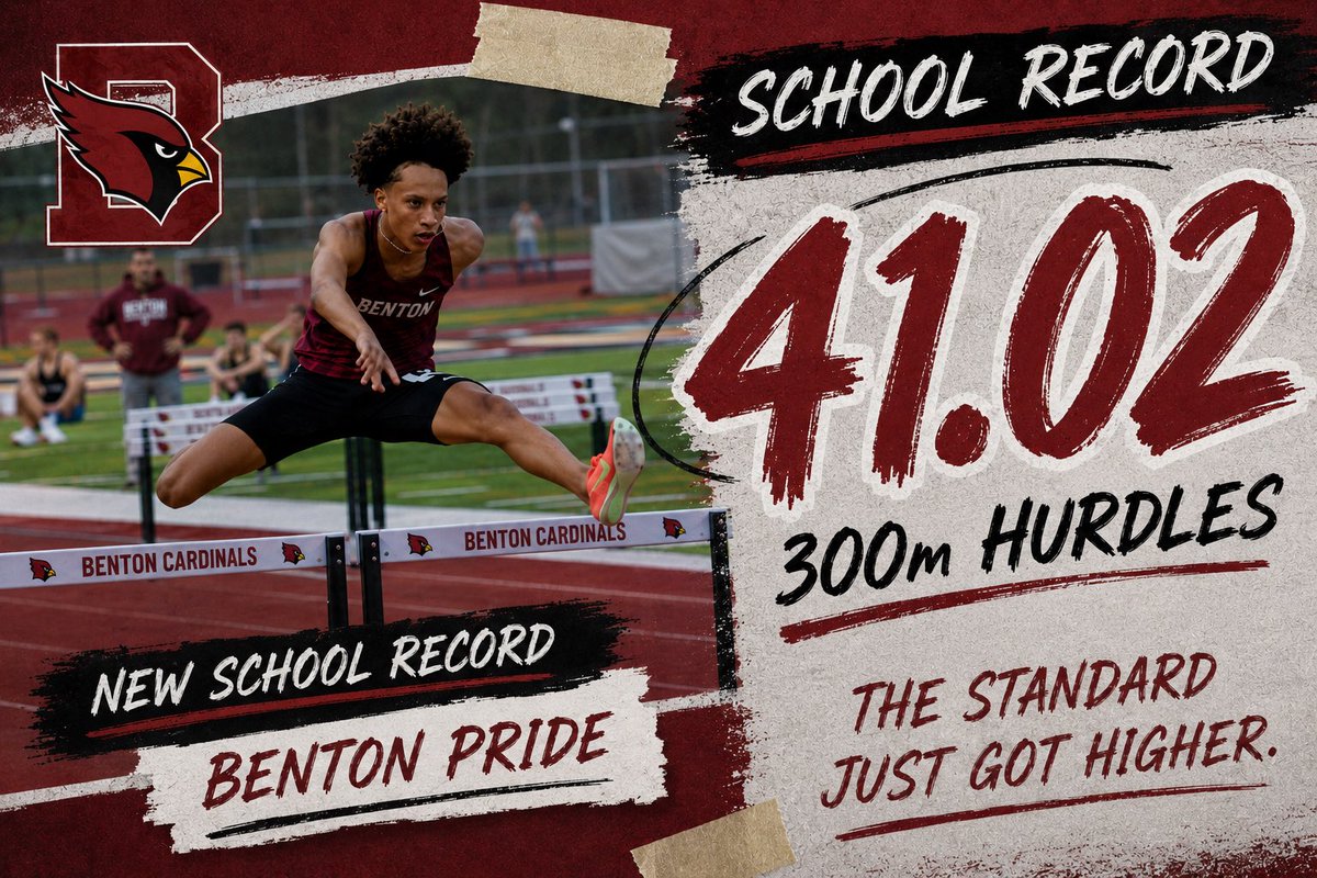 BentonTrack's tweet photo. Austin Grayson with a new School Record! https://t.co/dRhZzXPQdq