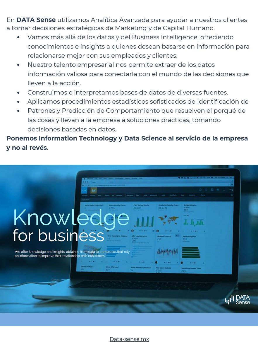 joseidom's tweet photo. En DATA Sense nos especializamos en Advanced Analytics para la Identificación y Predicción de Patrones de Comportamiento Humano, obteniendo conocimientos e Insights que resuelven el porqué de las cosas y ayudan a las empresas a mejorar sus prácticas de Marketing y Capital Humano. https://t.co/CpzkuCxC6J