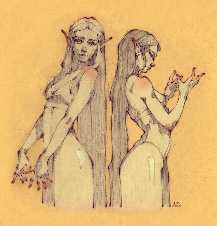 Ena_Bianca's tweet photo. Pencil drawing, digital colors, pointed ears 😙
#sketch #zelda #illustration https://t.co/NeEh0XVgoA