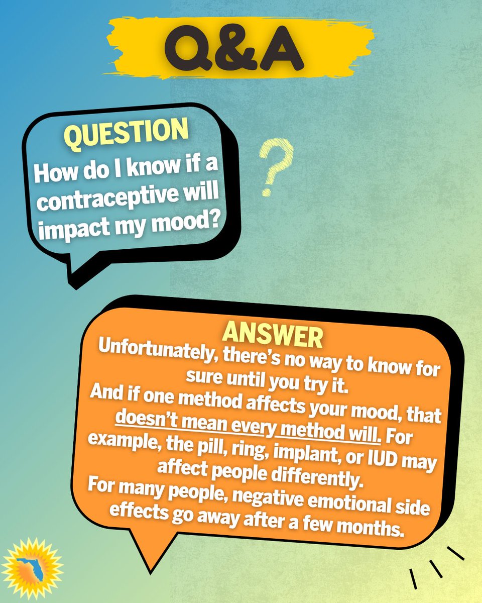 FLReproFreedom's tweet photo. Birth control impacts everyone differently, and sometimes it takes trial and error to find the option that's right for you. If something feels off, you deserve support and options that work for you. https://t.co/sknsCcgttQ