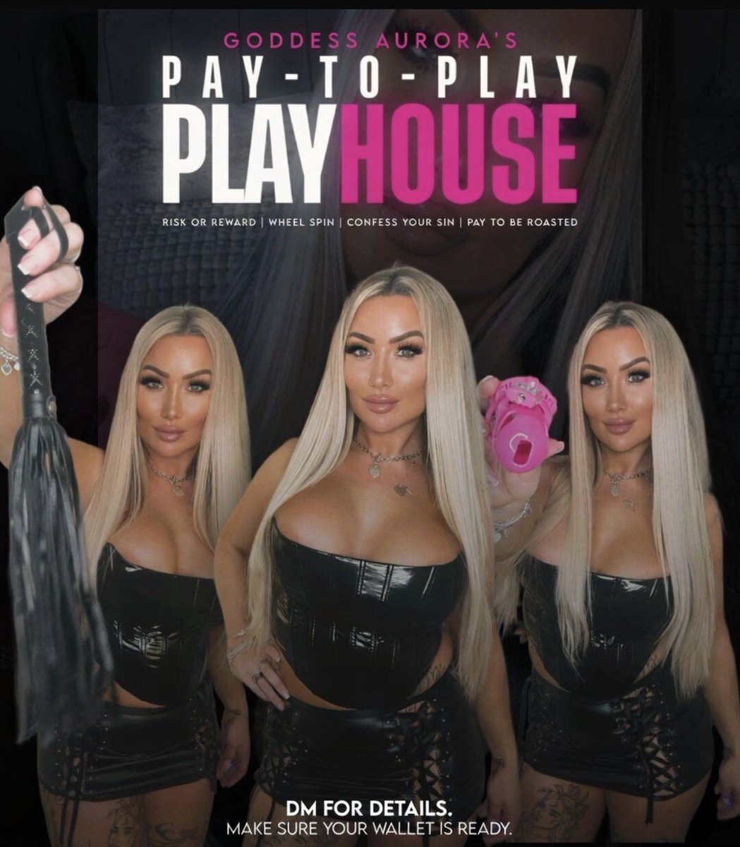 Marie557velly's tweet photo. Aurora's Pay to Play Playhouse is NOW OPEN 😈

The games have officially commenced...

Risk or Reward ($10)
Prize Wheel Spin ($10/$20/$50)
Confess Your Sins ($15)
Pay to Be Roasted ($20)
Pick your poison, send tribute + your chosen game in my 
DMs Ready to be used, humiliated, https://t.co/MqxJAon9IL