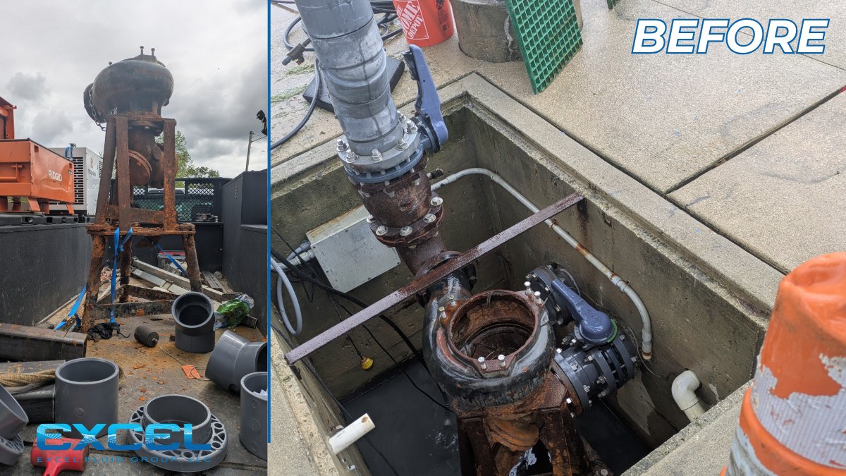 ExcelFluidGroup's tweet photo. You may not know it, but pump stations are what keep water slides going! At the Brook Park Rec Center, we replaced a failing station with a @CranePumps BARNES Envie³ submersible pump, new fittings, and new piping.
For EFG repair services: https://t.co/zU78kzt47S
#excelfluidgroup https://t.co/ai6gr0LMCL