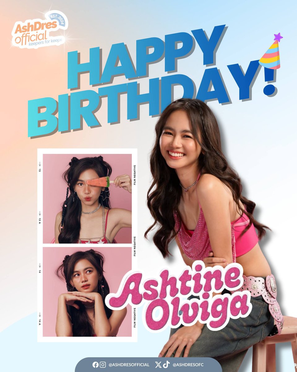 AshDresOFC's tweet photo. Happiest birthday to you our Ashy! 💙 May this day be as positive and wonderful as the impact you make on the world. Thank you for always putting so much of your heart into everything you do. Please know that your positive spirit and talent never cease to amaze us. Continue to share your love, and stay as genuine as you are. You deserve all the love and happiness this world has to give. We love you, and we are always cheering for you! 🩵

HAPPY ASHTINE DAY

#AshtineOlviga