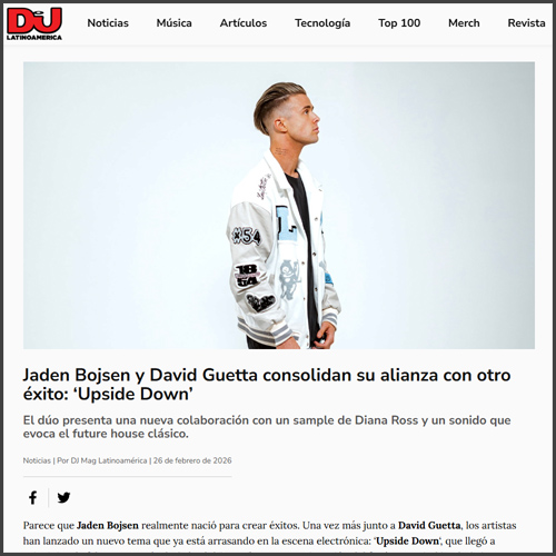 beunfolded's tweet photo. Jaden Bojsen and @davidguetta  Strengthen Their Partnership with Another Hit: ‘Upside Down’ @DjmagLA  https://t.co/KfCg1ahULp https://t.co/2Ge9bE6593